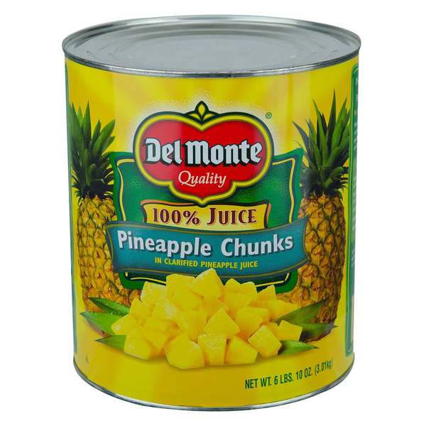 Del Monte Del Monte Pineapple Chunks Packed In Juice 106 oz., PK6 2001715